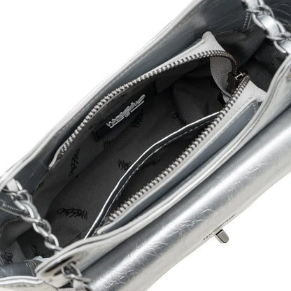 Celestial Silver Shoulder Bag