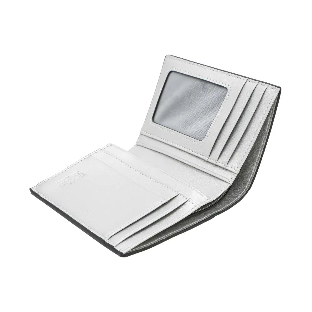 Bi-Fold Card Holder with Metal "M" Logo