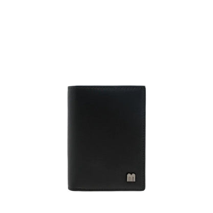 Bi-Fold Card Holder with Metal "M" Logo