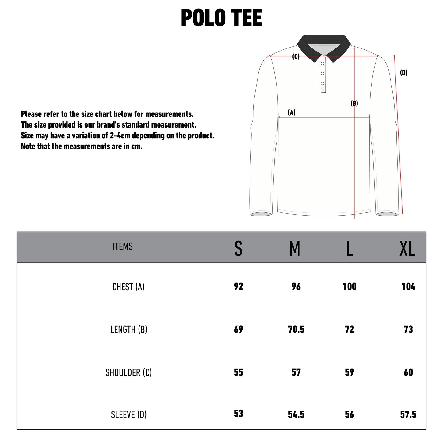 Long Sleeve Polo Tee