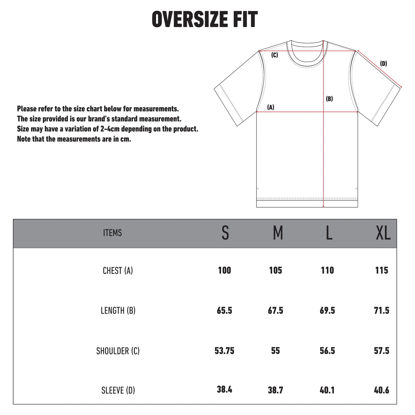 Extreme Series Plain Oversize T-shirt